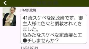 出会い アプリ 熟コミュ サクラ ドM家政婦 チャット