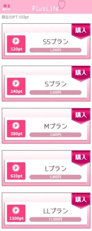 出会い アプリ PlusLife 料金体系