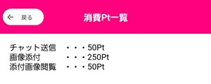 出会い アプリ ジェントルチャット 消費ポイント