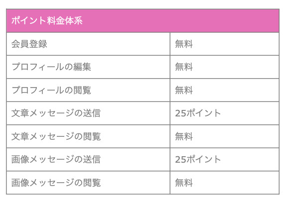 ポイント料金体系