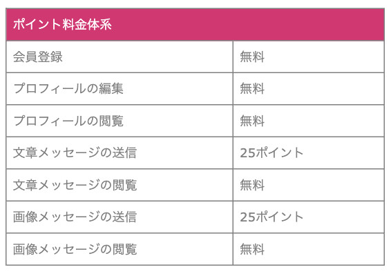 ポイント料金体系