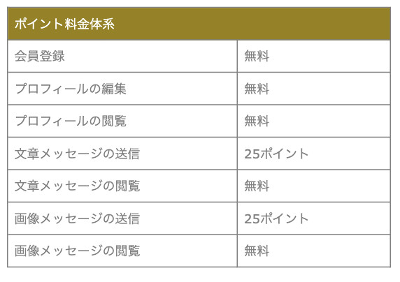 ポイント料金体系