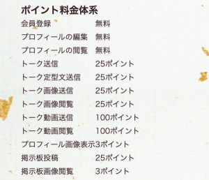 ポイント料金体系