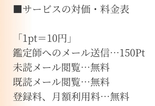 スピリチャルの料金表
