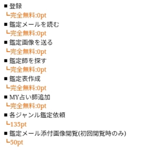 言の葉の料金表